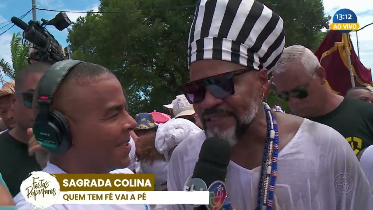 Carlinhos Brown na Sagrada Colina para a Lavagem do Bonfim