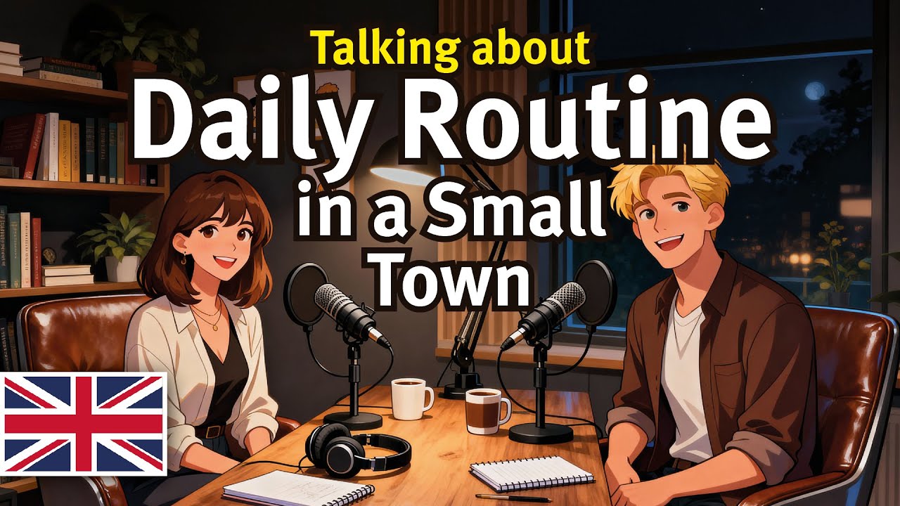 Daily Routine in a Small Town 🏡 | English Listening Practice for Beginners