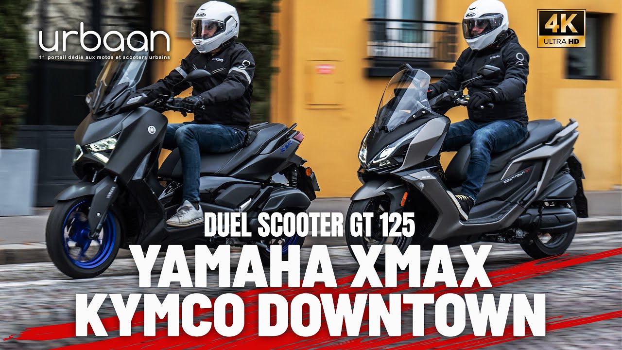 Duel Yamaha XMax 125 vs Kymco Downtown 125 - 2025 - urbaanews