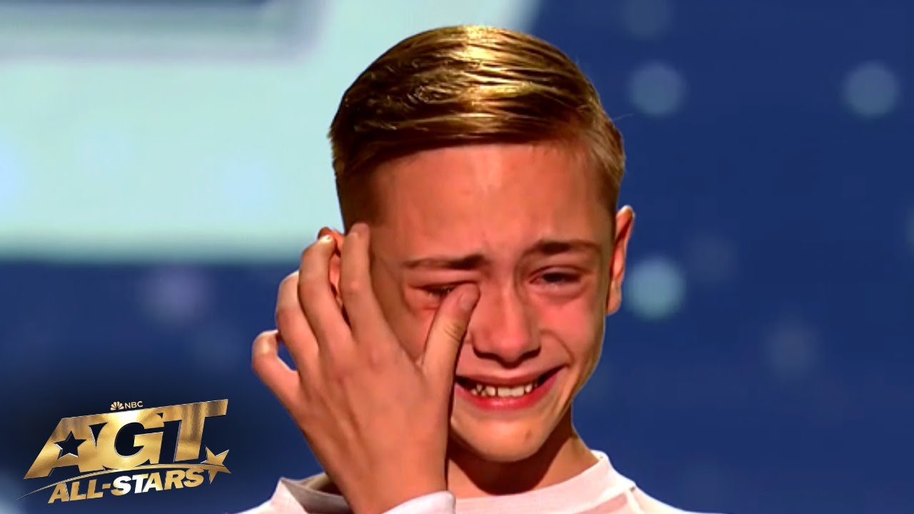 Nervous 14-Y.O. Winner of Romania's Got Talent IN TEARS as He Enters America's Got Talent All-Stars