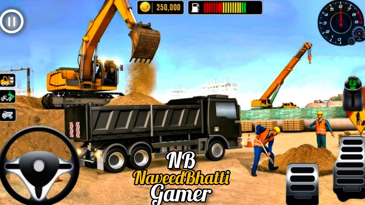  Real City Road Construction 🚧 | New Road Android GameplayNB NaveedBhatti Gamer