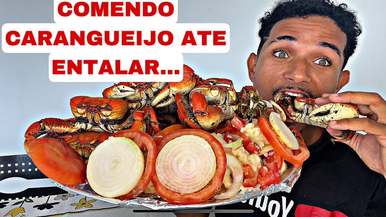 MUKBANG :. DEVOREI 10 CARANGUEIJO  COM UM DELICIOSO PIRAO | BANQUETE BAHIA