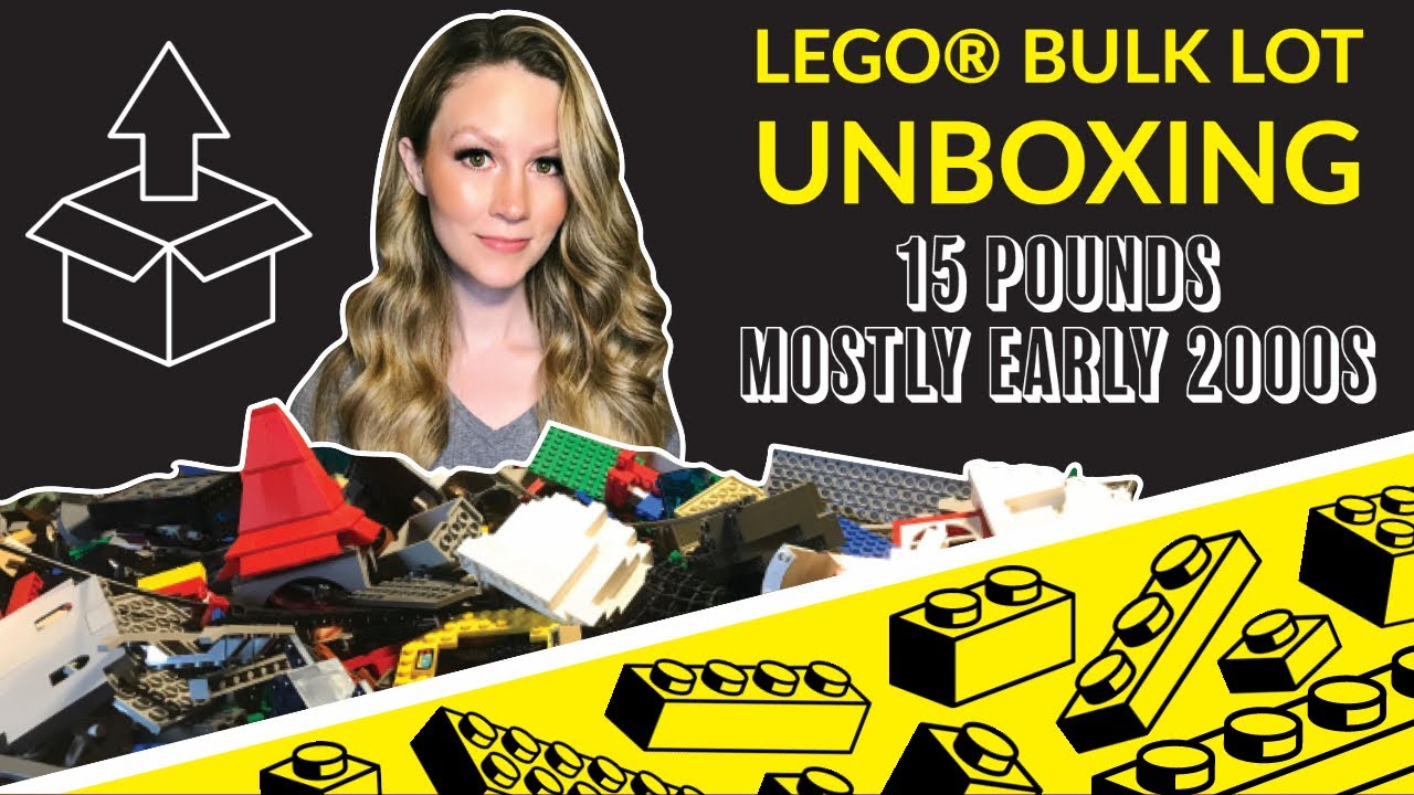 LEGO® Haul! Unboxing 15 Pounds of Mostly Early 2000s LEGO® Bricks