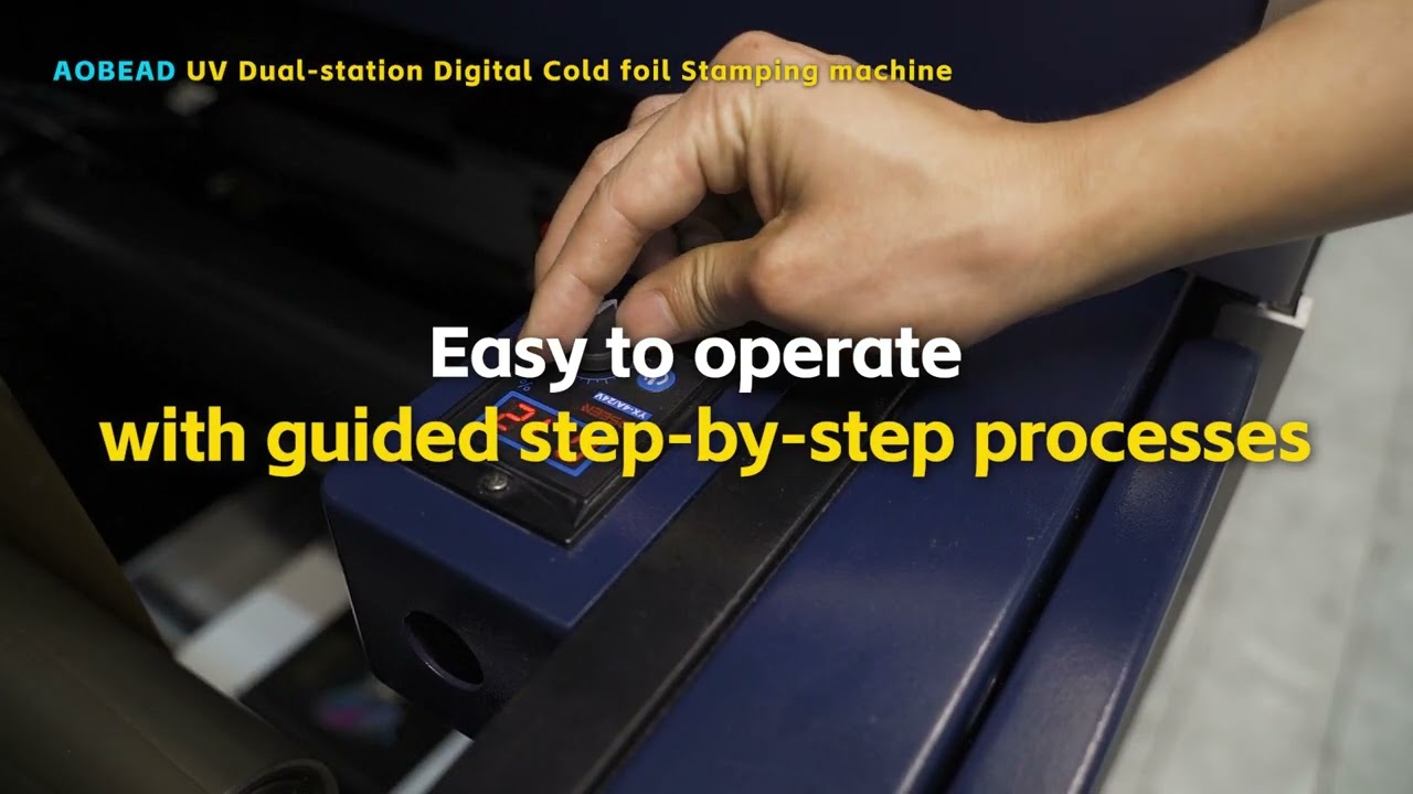 AOBEAD UV Dual-station Digital Cold foil Stamping machine