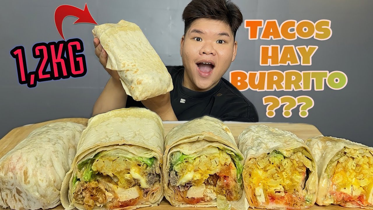 Bánh Cuộn Tacos Phô Mai Nhân Đầy Ấp Siêu Bự Ăn Sẽ Ngon Như Thế Nào | Dương Doubar