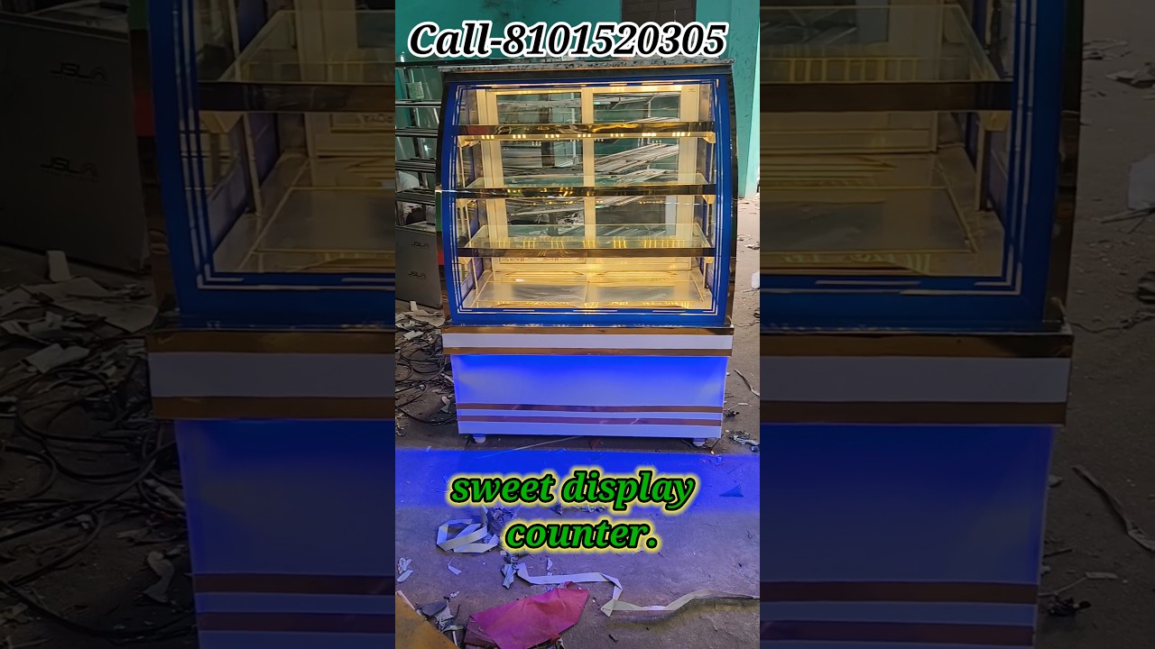 Misty showcase. sweet display counter. Call-8101520305 Bakery display counter ❤️❤️ #displaycounter