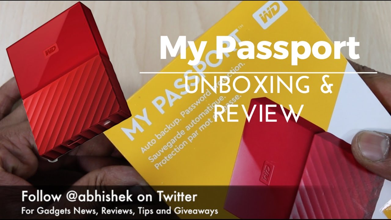 WD My Passport Portable Hard Drive Unboxing and Review | Gadgets To Use