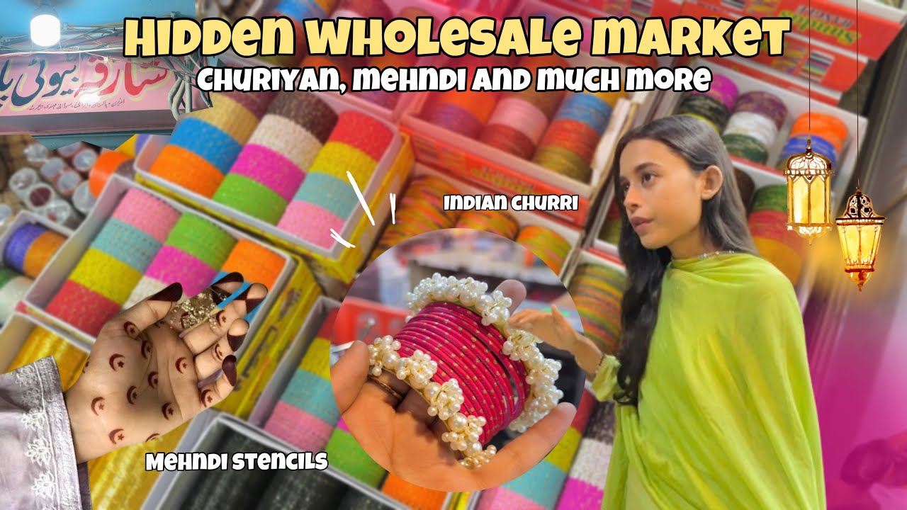 Found Hidden Wholesale Market for Eid Shopping ✨ | Mehndi Rates | Meena Bazar | Local Market 🛍️