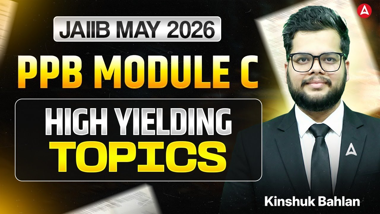 JAIIB Preparation 2026 | JAIIB PPB Module C Most Important Topics | PPB English Medium | Kinshuk Sir