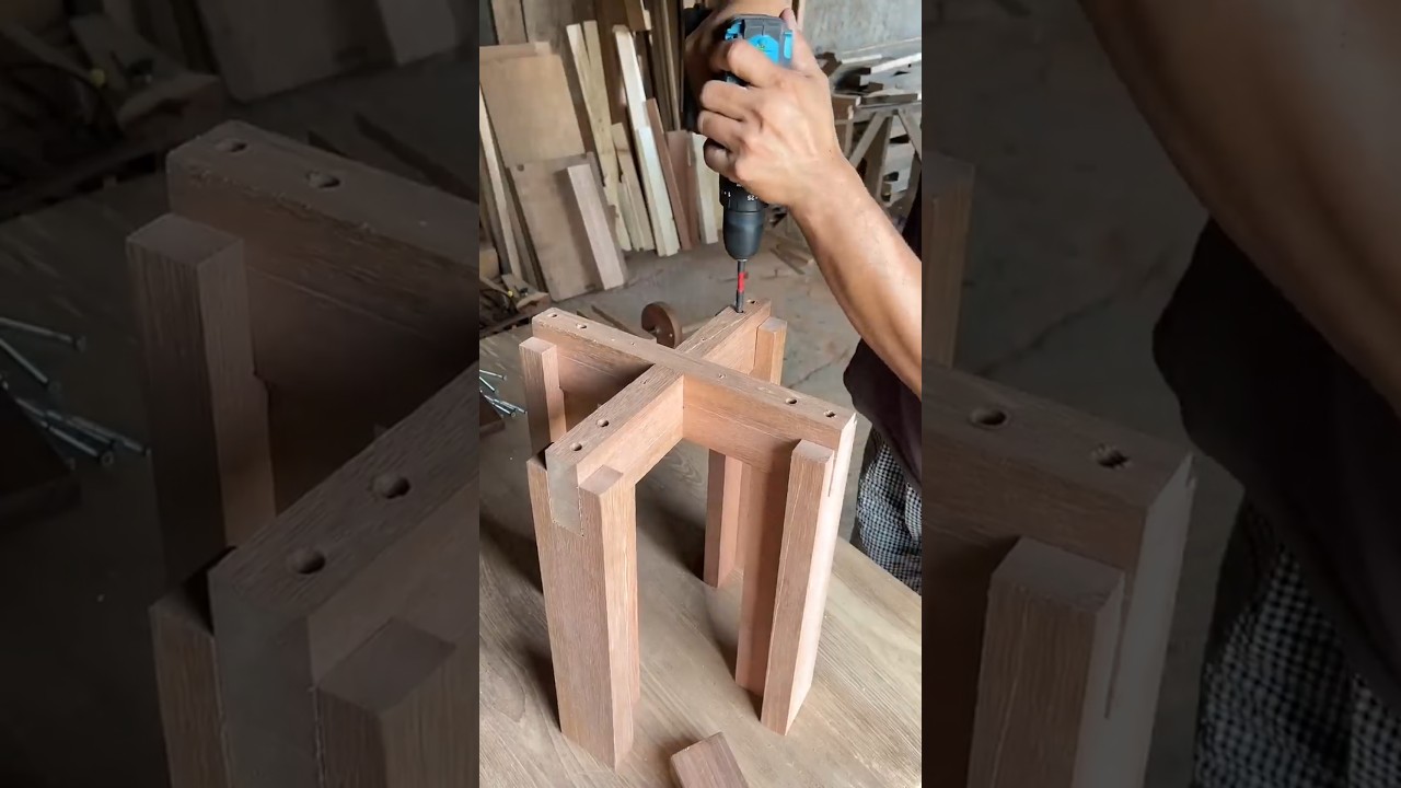 Simple Wooden Bench #woodworking #diy #tips #furniture #diyproject
