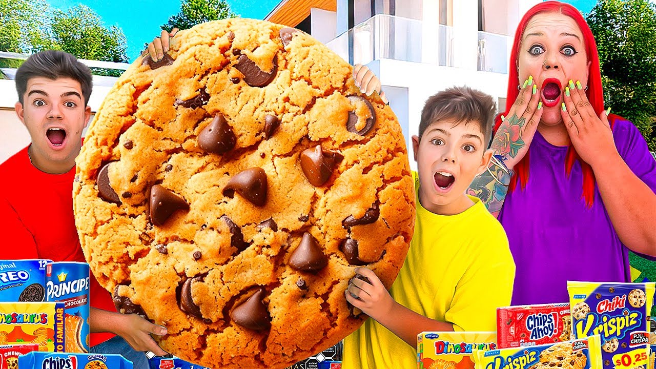 MEZCLAMOS 1000 GALLETAS PARA HACER UNA GIGANTE!!