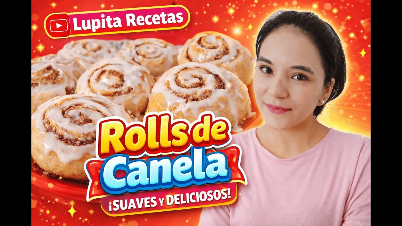 Rolls de Canela Caseros 🌀 Súper Esponjosos y Deliciosos I Lupita Recetas.