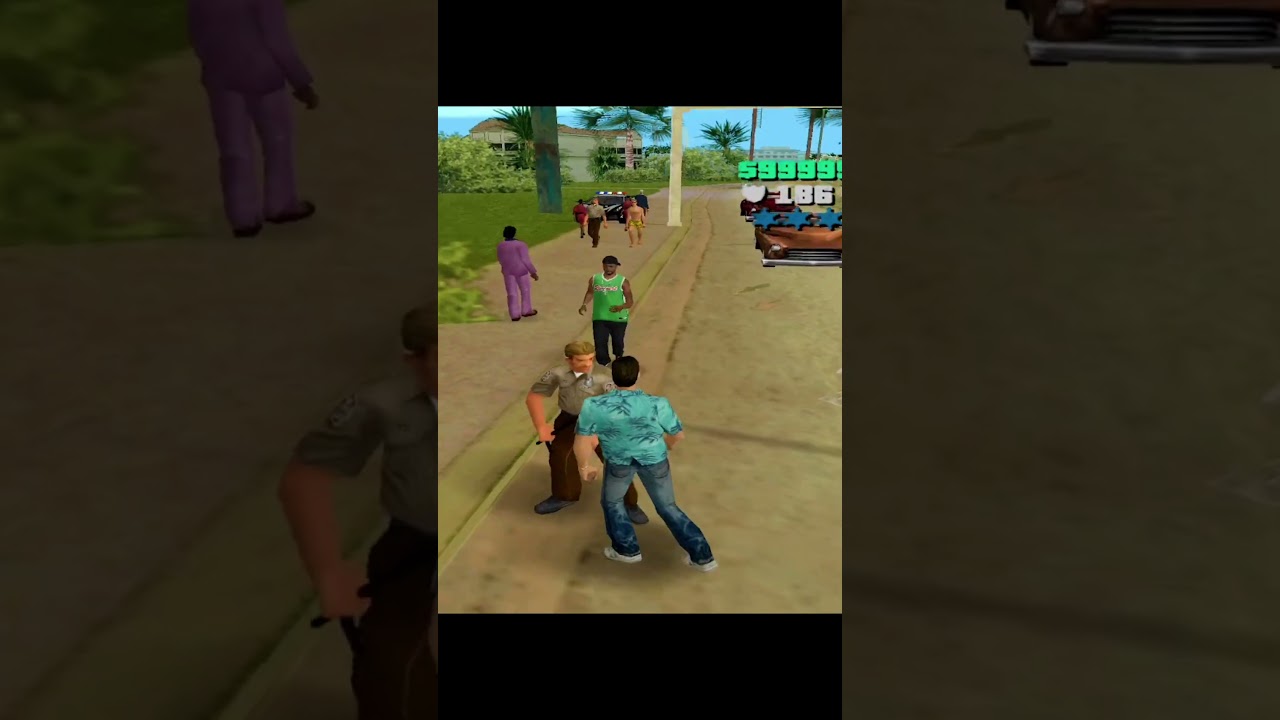 Коп против парня из рощи 😂😂. #gta #gta6 #gtavicecity #ps2