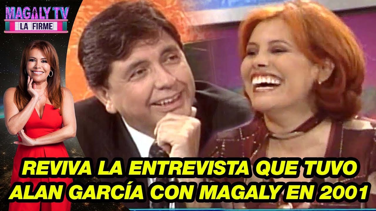 Reviva la divertida entrevista que tuvo Alan García con Magaly Medina en 2001