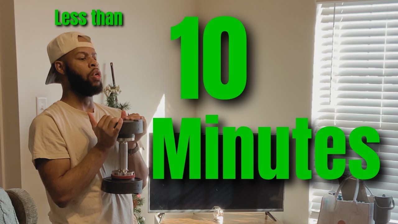 10 Minute Dumbbell Workout for Busy Dads At Home Follow Along