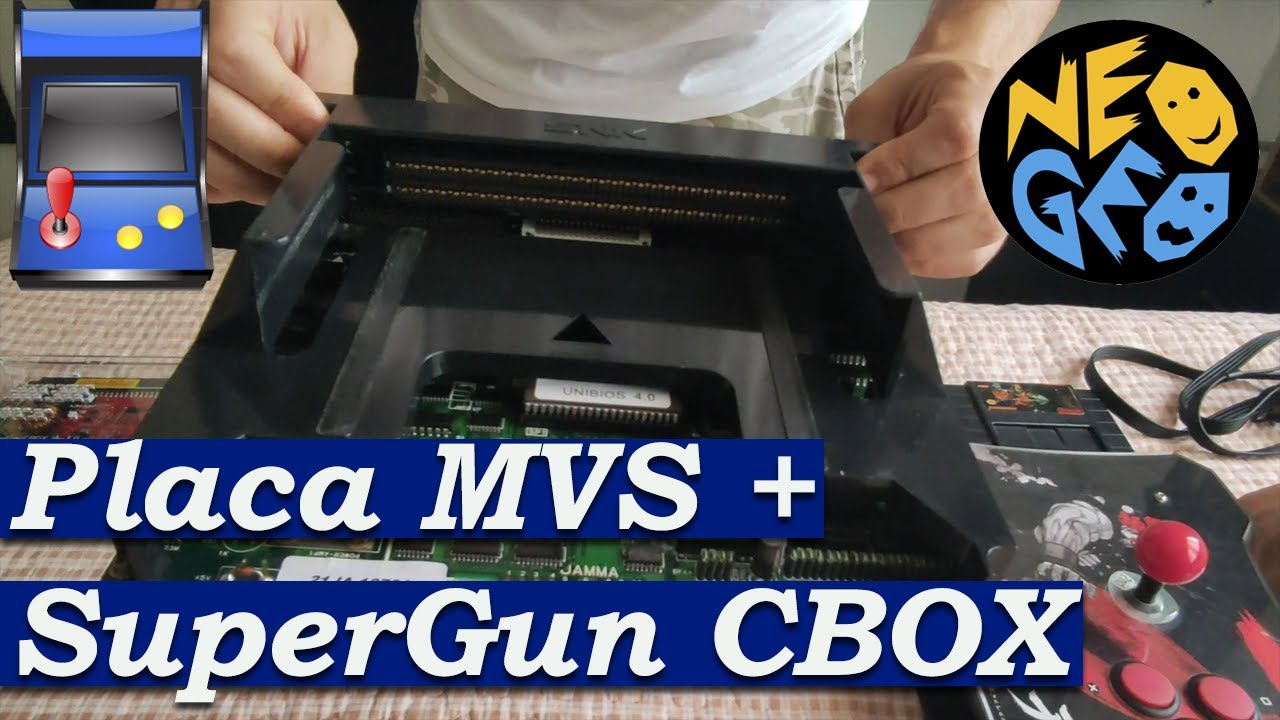 Consolized Neo Geo MVS e Teste MVS 161 in 1 e Supergun!