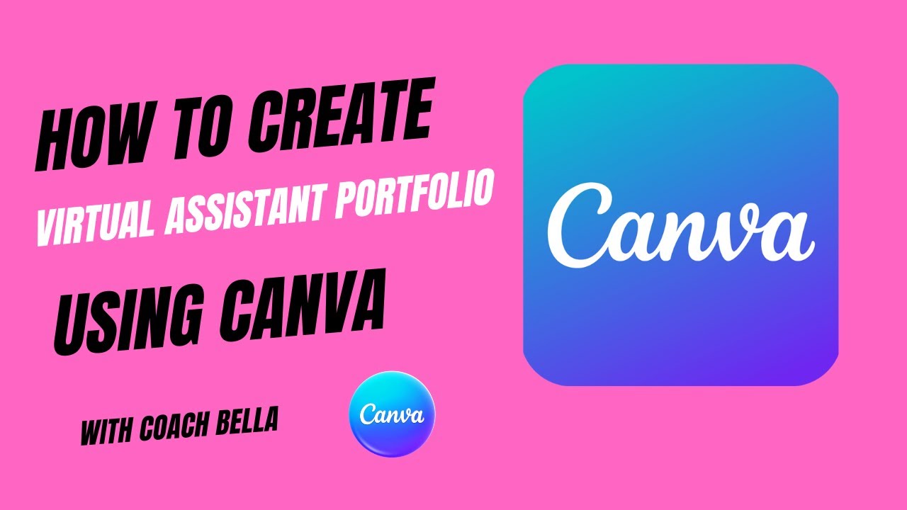 Step-by-step guide to create a virtual assistant portfolio using canva