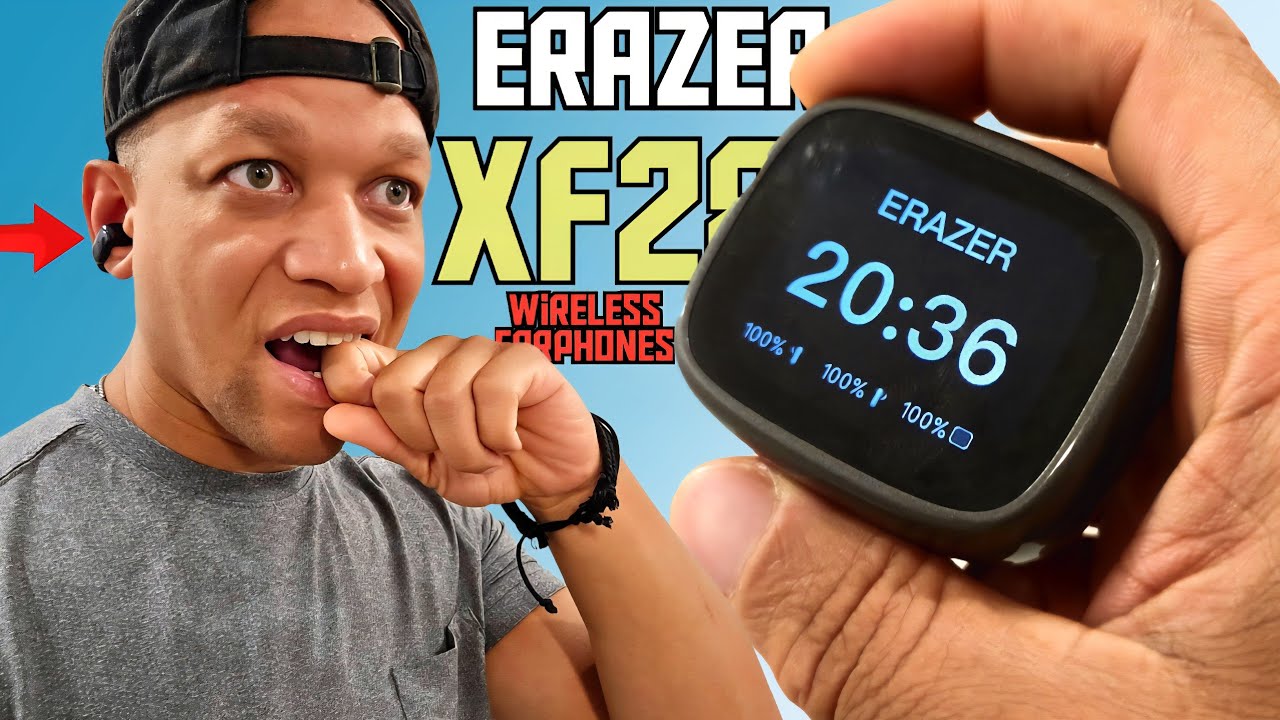 ERAZER XF28 Bluetooth V6.0 Wireless earbuds | A.I. translation Clip on Earphones!