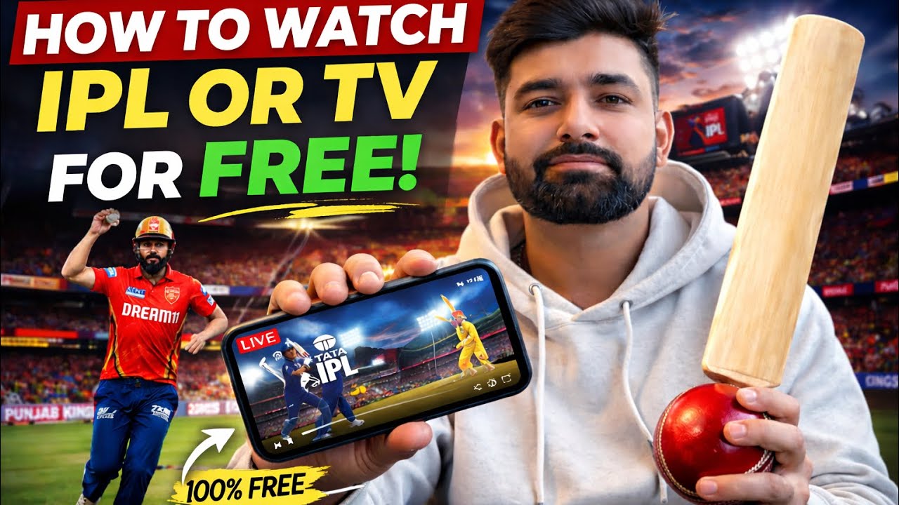 How To Watch IPL Live Legally FREE on iPhone, Android, Roku & TV (2026)  || Samn Arora ||
