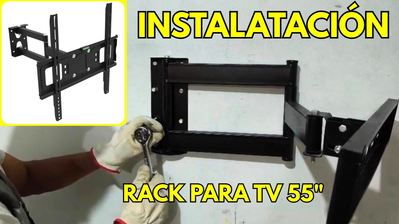 Como instalar rack para TV de 55 pulgadas