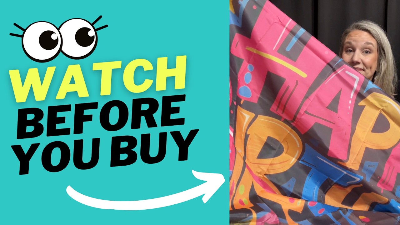 Unveiling a Neon Birthday Banner #amazonfinds #amazonreview #ad #neonvibes #birthdaybanner #birthday