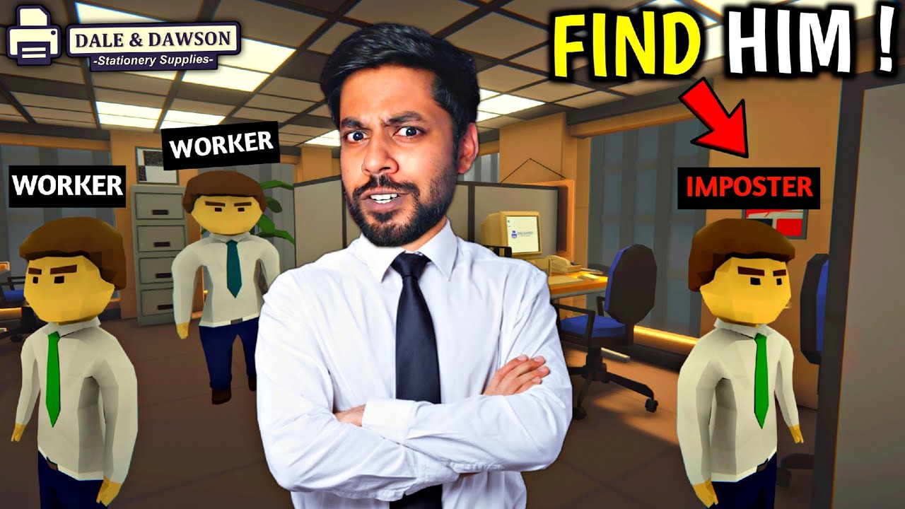 WE PLAYED AMONG US BUT OFFICE VERSION 😂 !! | Dale and Dawson Stationery supplies gameplay