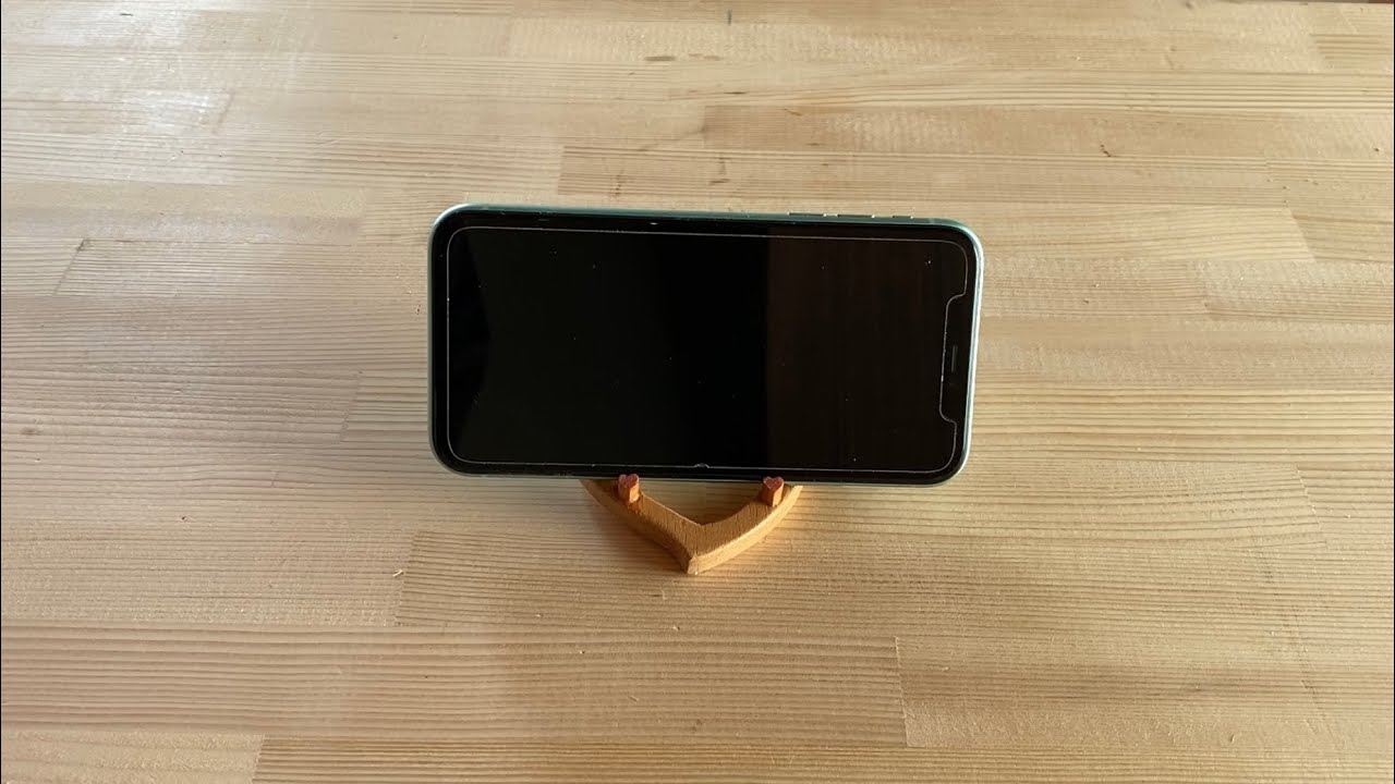 ハート型折りたたみスマホスタンドを作りました。