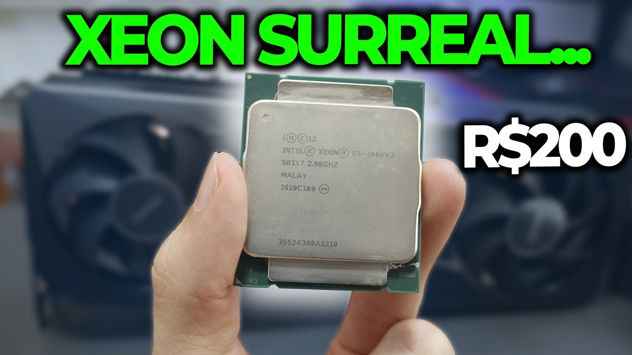 UM XEON SURREAL DE R$200, 10 NÚCLEOS E 3.5GHZ - E5 2666 V3! CHEGA EM RYZEN FÁCIL...