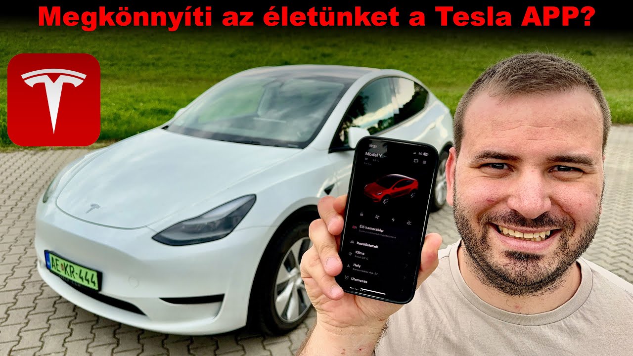 10 Funkció a Tesla alkalmazásban, amiket imádni fogsz - Tesla APP a gyakorlatban I E-percek #tesla
