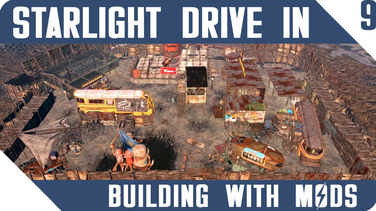 FALLOUT 4 | Finishing Starlight Market! | Building With Mods
