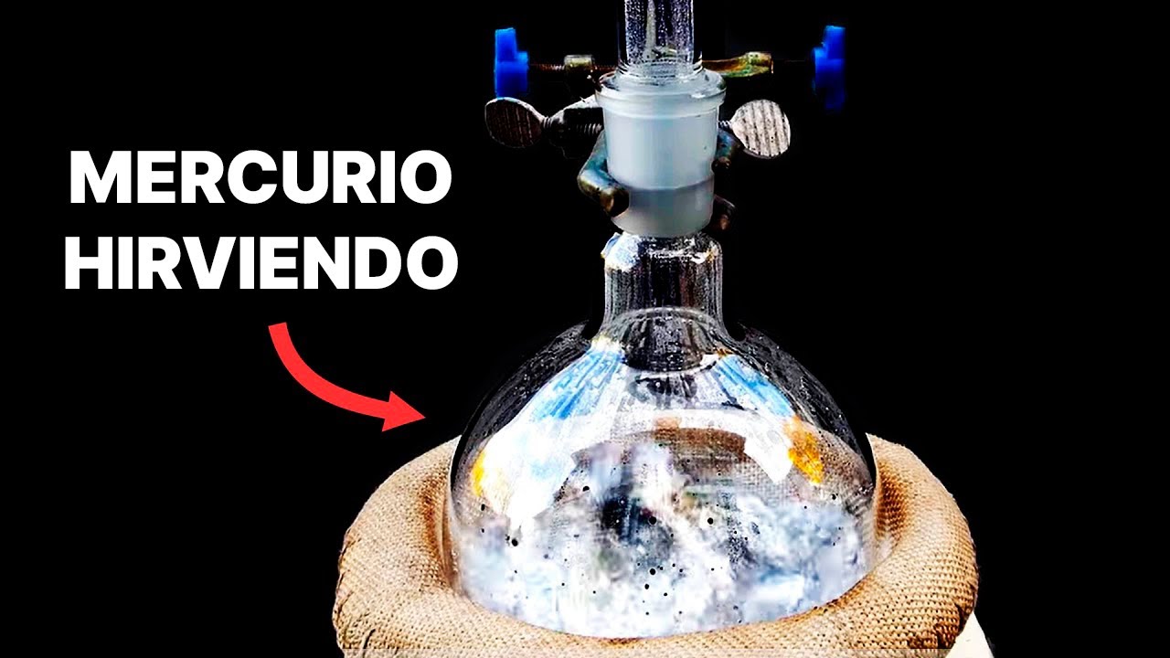 Destilando mercurio metálico