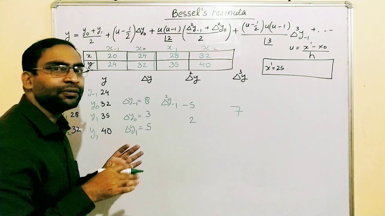 Bessel's Interpolation formula