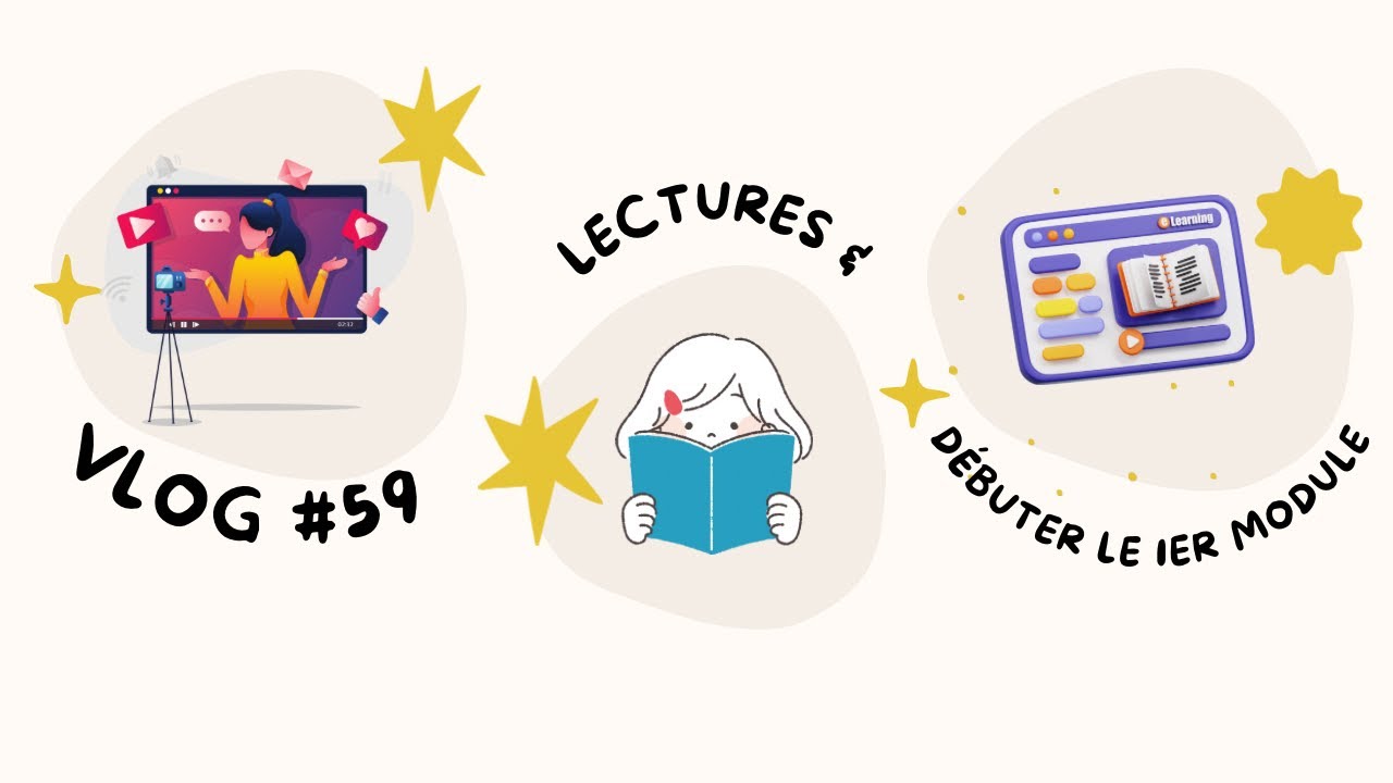 VLOG #59 📱 Lectures & débuter le 1er module 📖💻