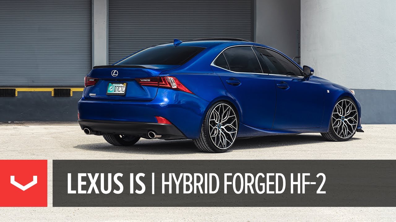 Lexus IS 200t | Vossen Hybrid Forged HF-2 Wheel in Brushed Gloss Black