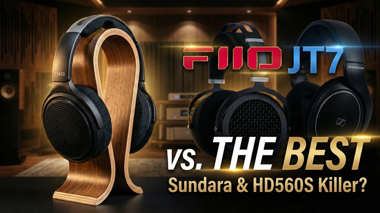 Сравнение наушников FiiO JT7, HE400SE и планарных наушников Sundara.