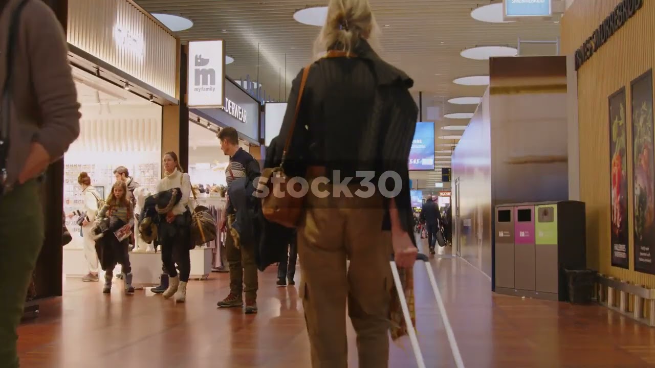 Shopping Area At Copenhagen Airport, Denmark