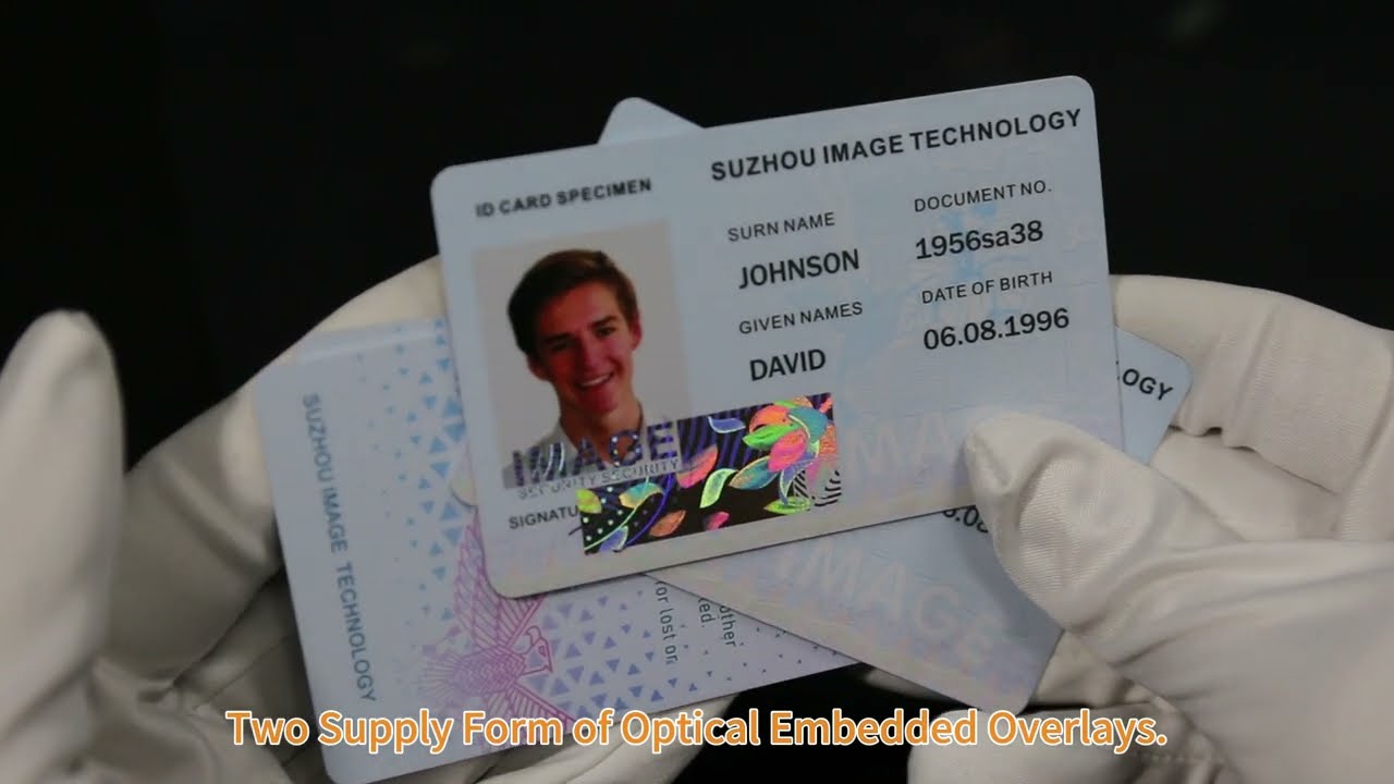 Two Supply Form of Optical Embedded Overlays for ID Card Protection