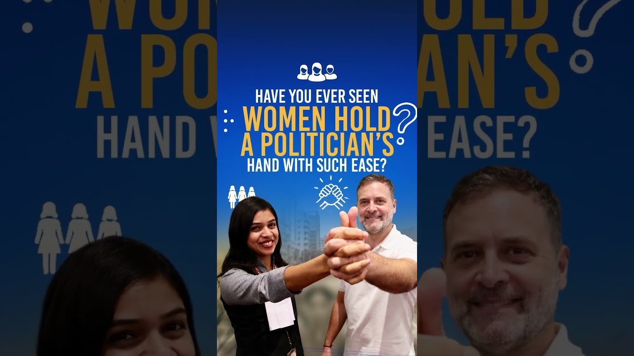 When women feel safe enough to be themselves around RahulnGandhi, you can see it in every smile,