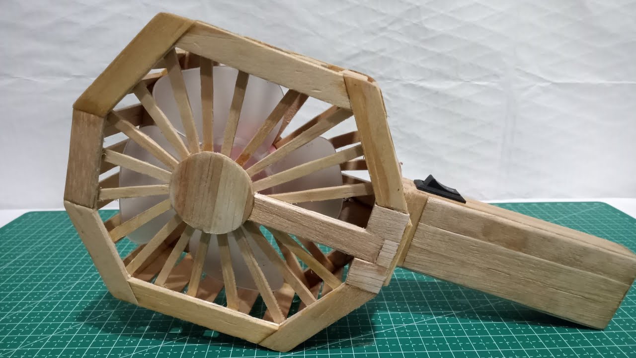 Kipas Angin Mini/Mini Fan dari Stik Es Krim