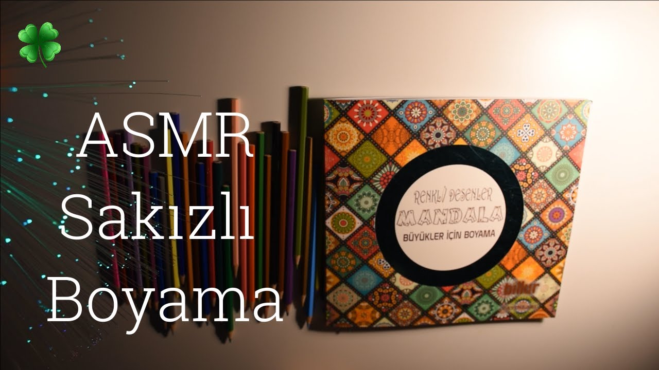 Türkçe ASMR | Sakızlı kitap boyama | Gum Chawing, coloring book and whispering