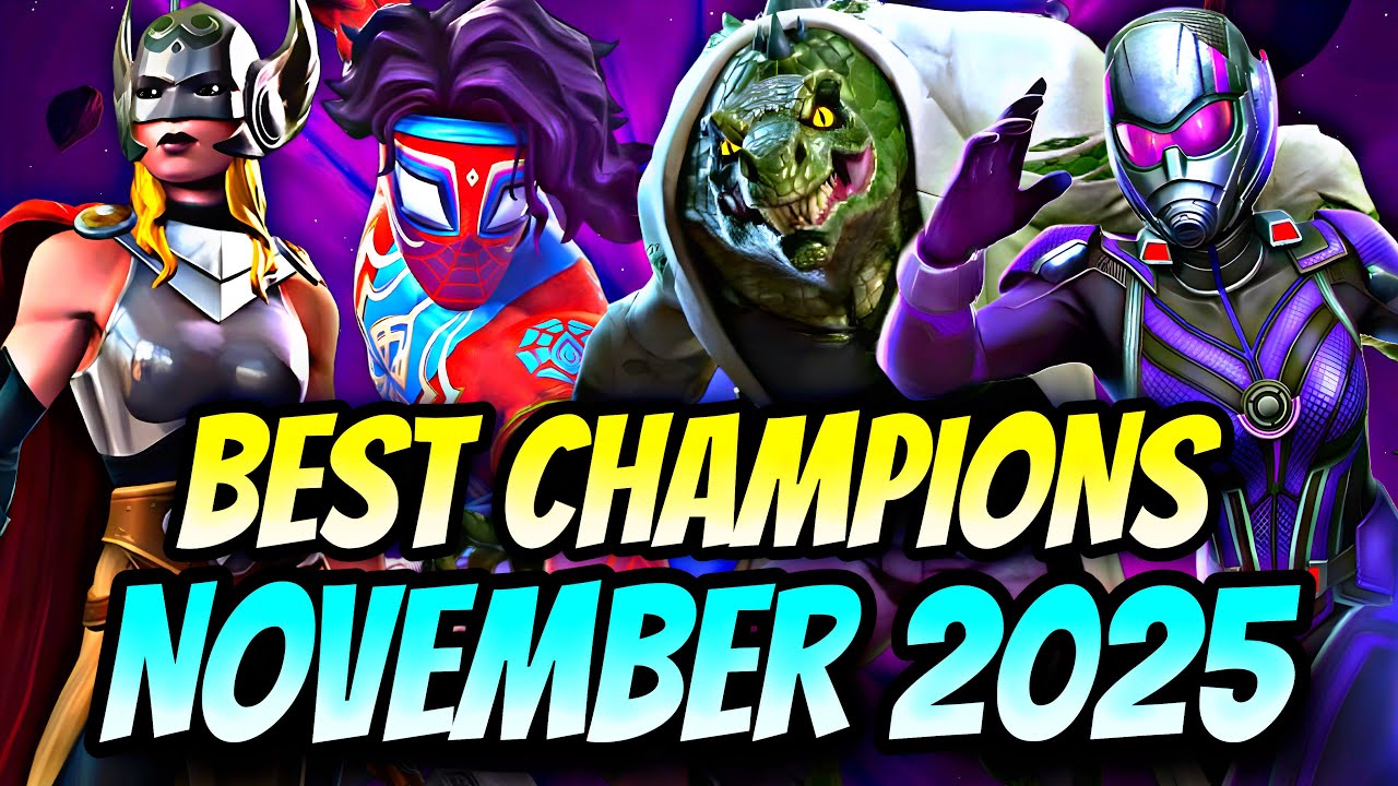 TIER LIST NOVEMBER 2025 | BEST CHAMPIONS NOVEMBER 2025 | LIZARD | SPIDER-MAN PAVITR | GODTIER MCOC