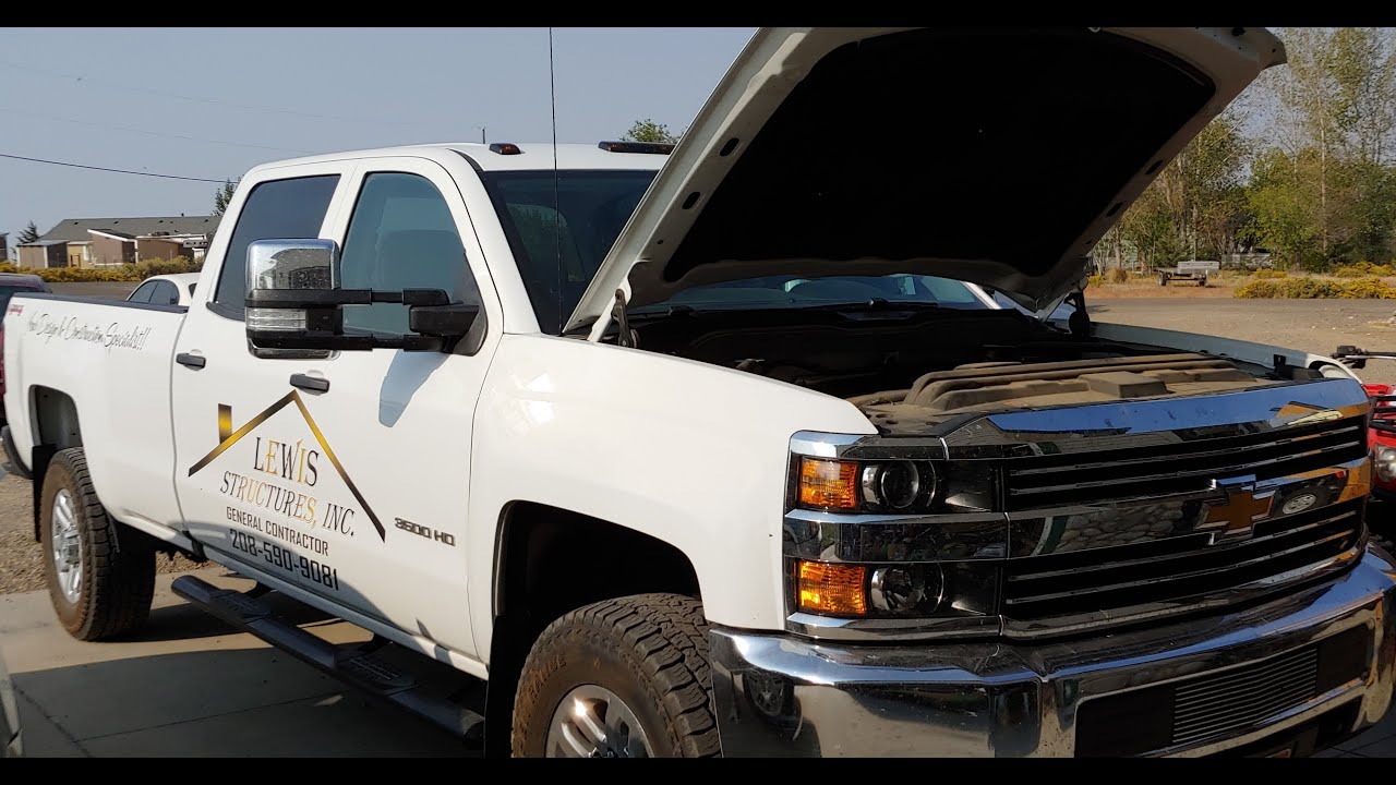 2017 Chevy 3500HD 6.0 Oil Change