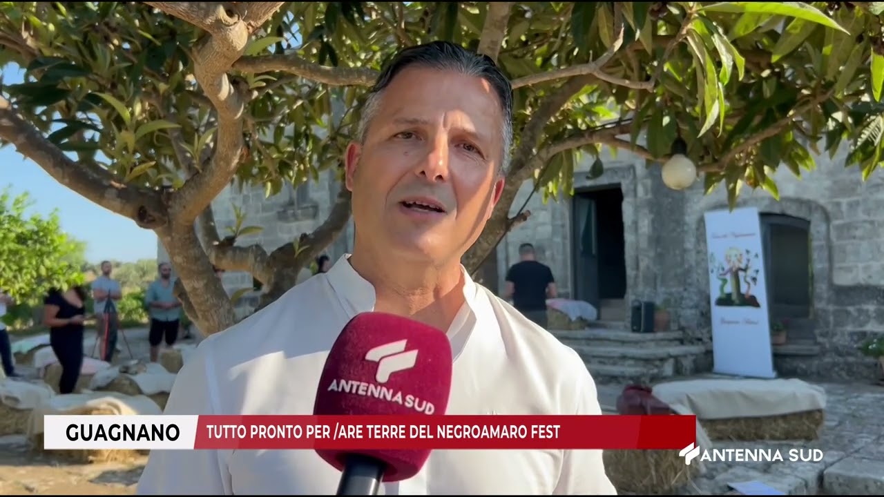 04 LUGLIO 2025   GUAGNANO LE   TUTTO PRONTO PER ARE TERRE DEL NEGROAMARO FEST