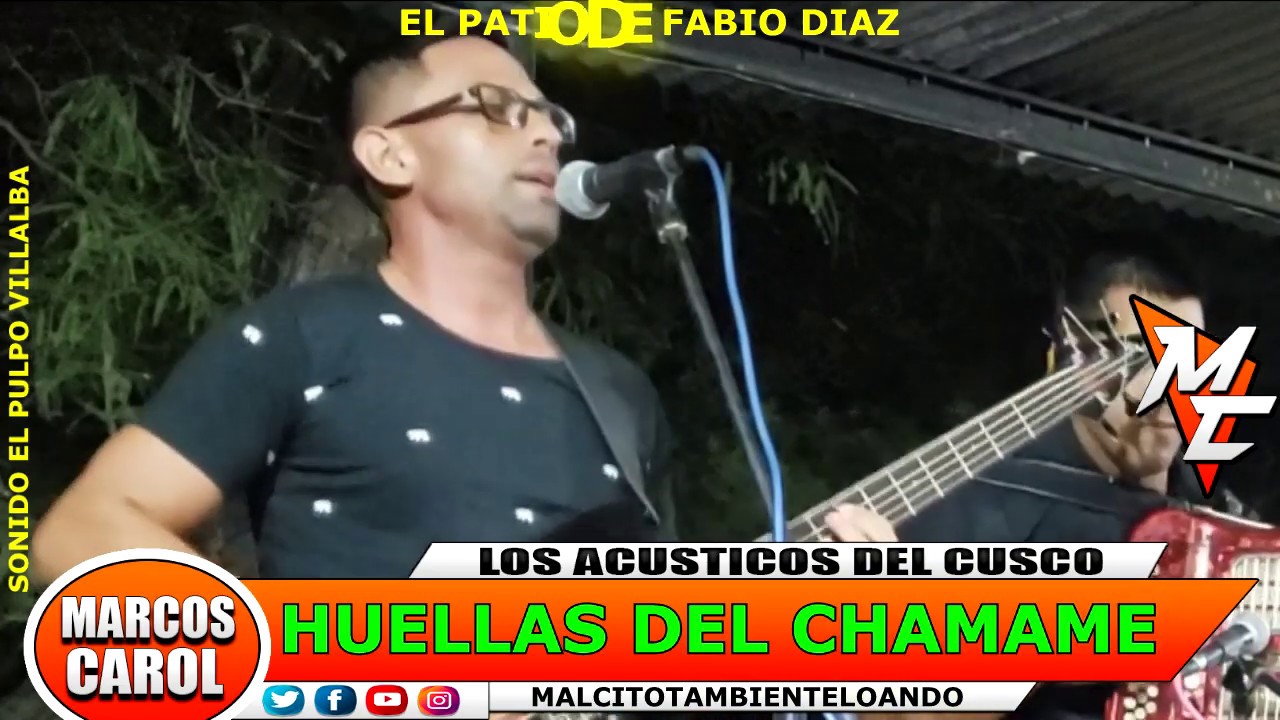 HUELLAS DEL CHAMAME EN EL PATIO DE FABIO DIAZ EN LOS NUÑEZ CARNAVAL 2020