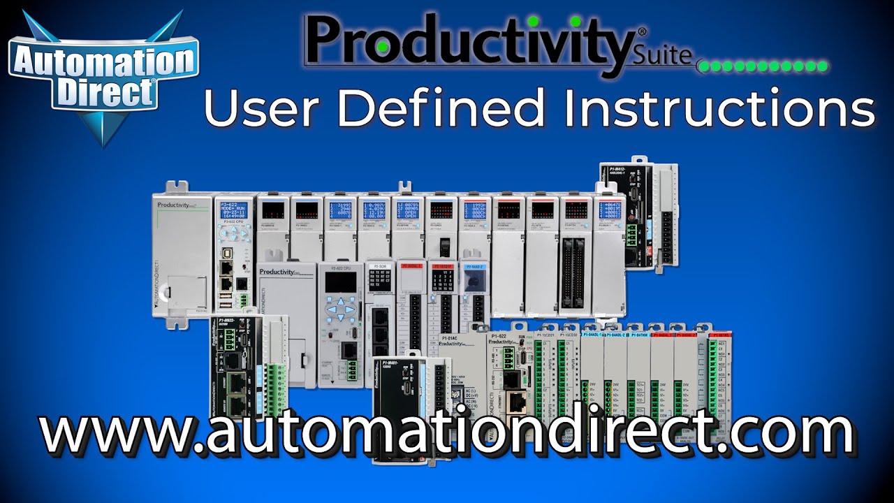 Пользовательские инструкции для ПЛК Productivity от AutomationDirect