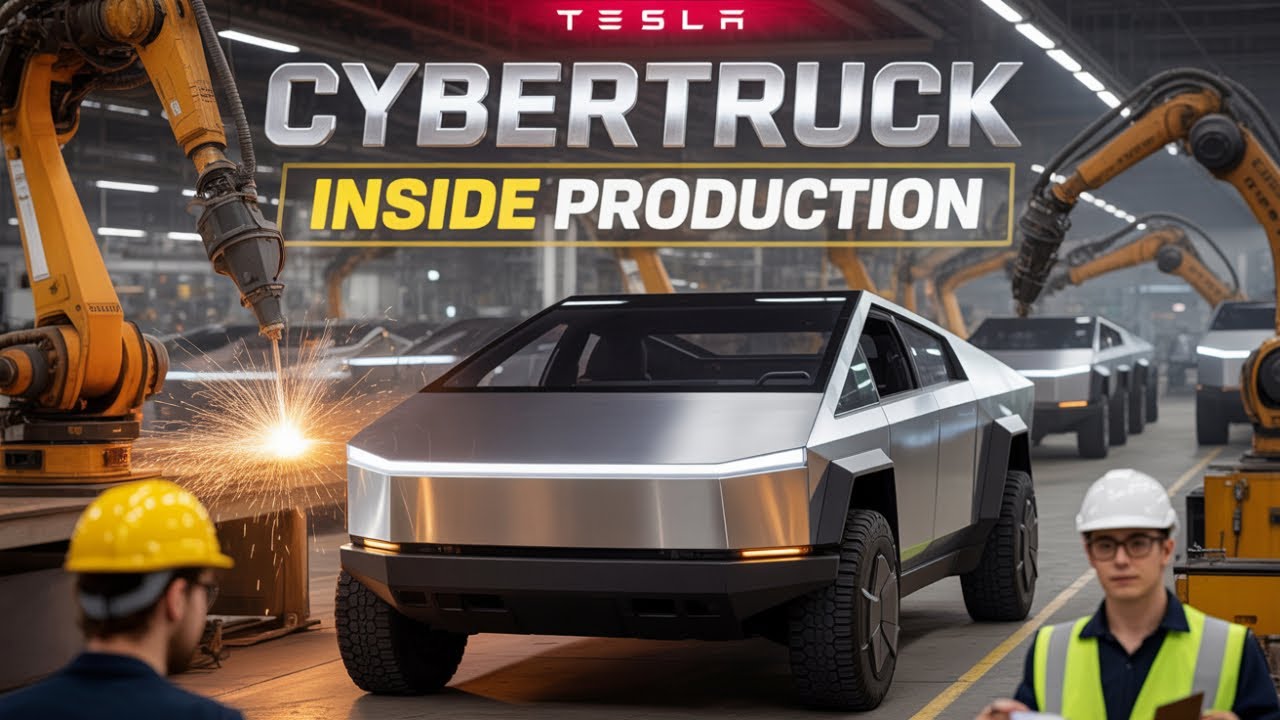 Внутри завода Tesla Cybertruck – полное описание производственного процесса.