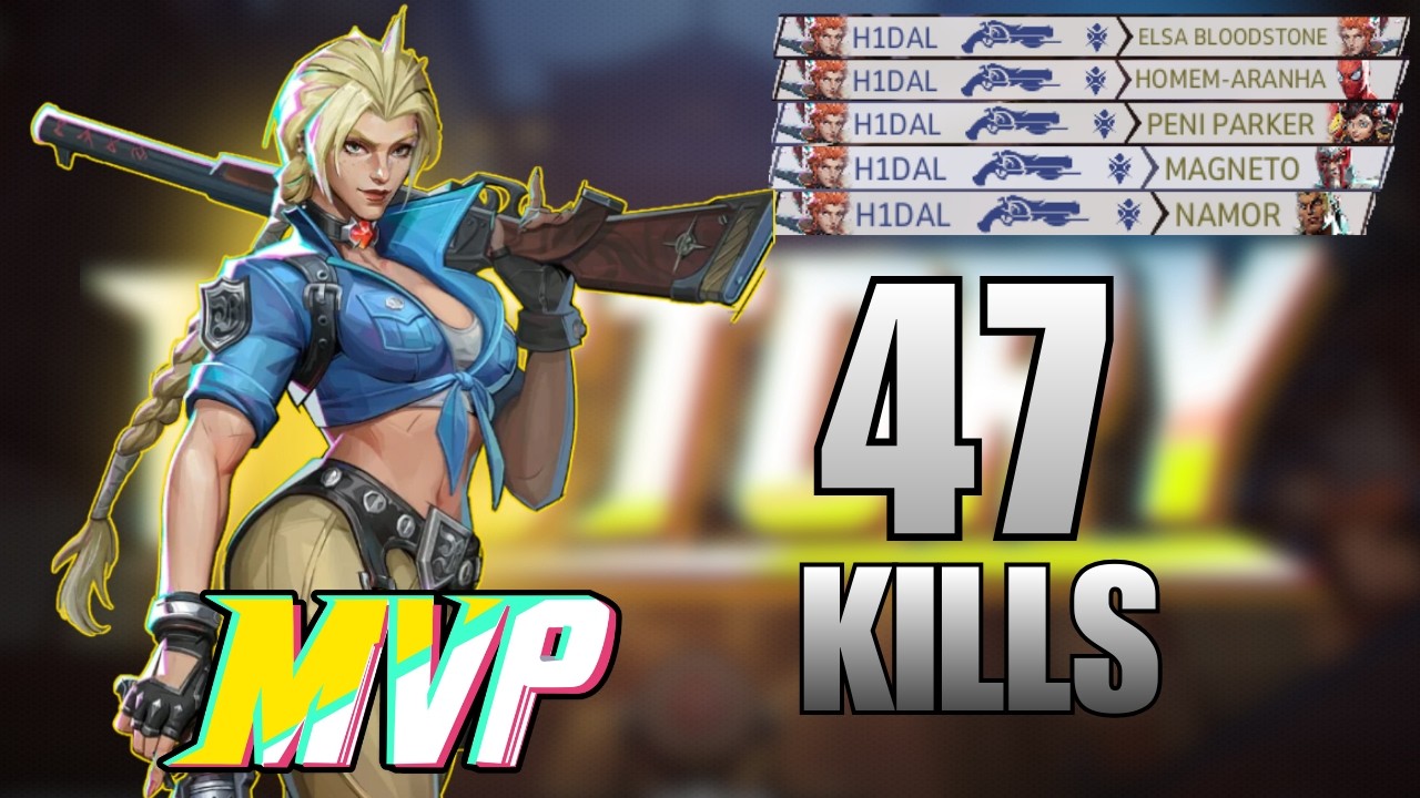 ELSA BLOODSTONE TÁ MUITO FORTE (47 KILLS) - Marvel Rivals