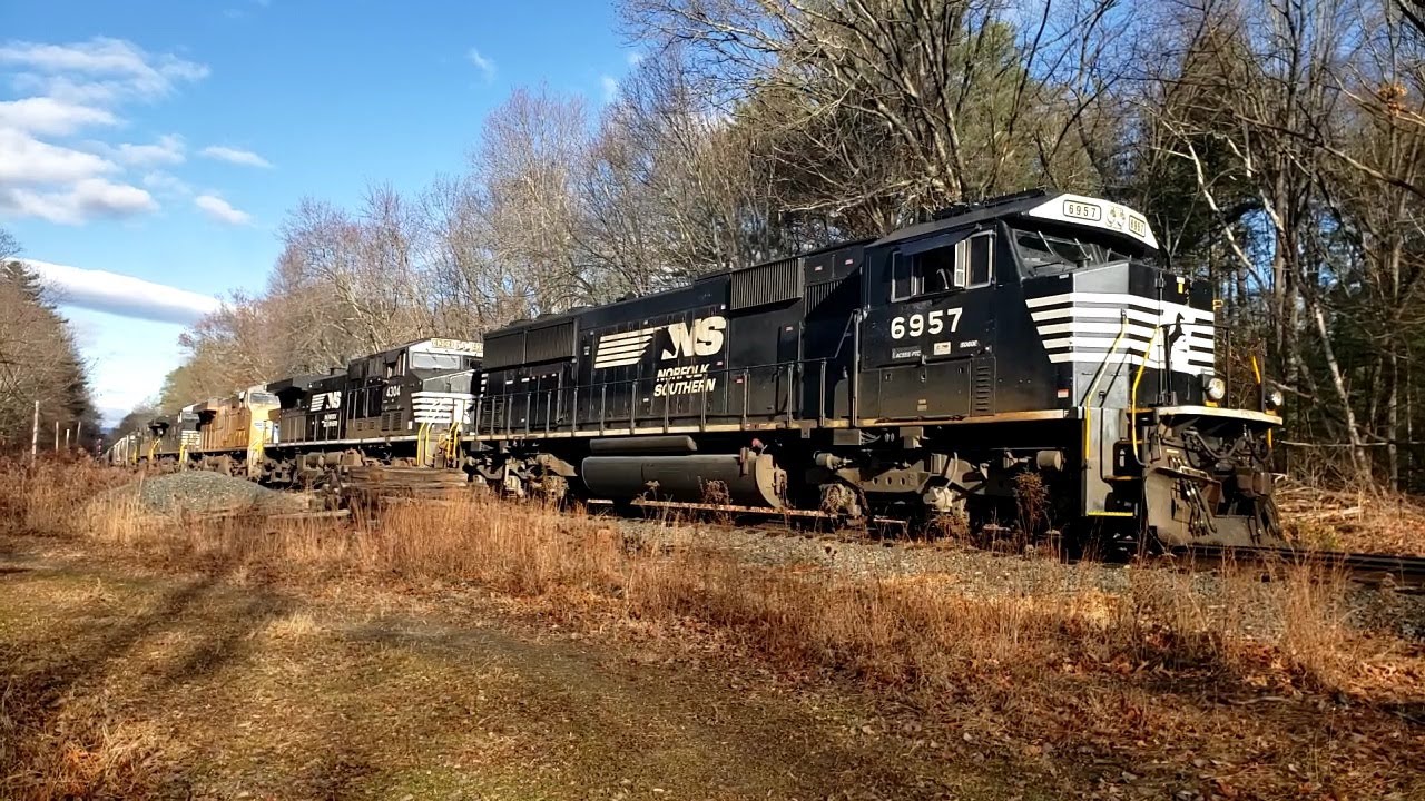 Chasing The Loaded Grain Train From Greenfield Mass To Athol Mass On 11/24/25