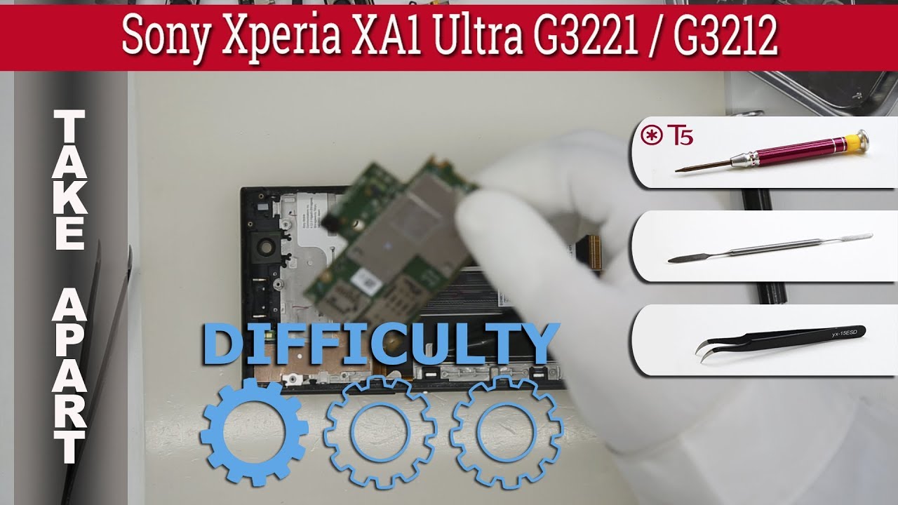 Как разобрать 📱 Sony Xperia XA1 Ultra G3221 / G3212