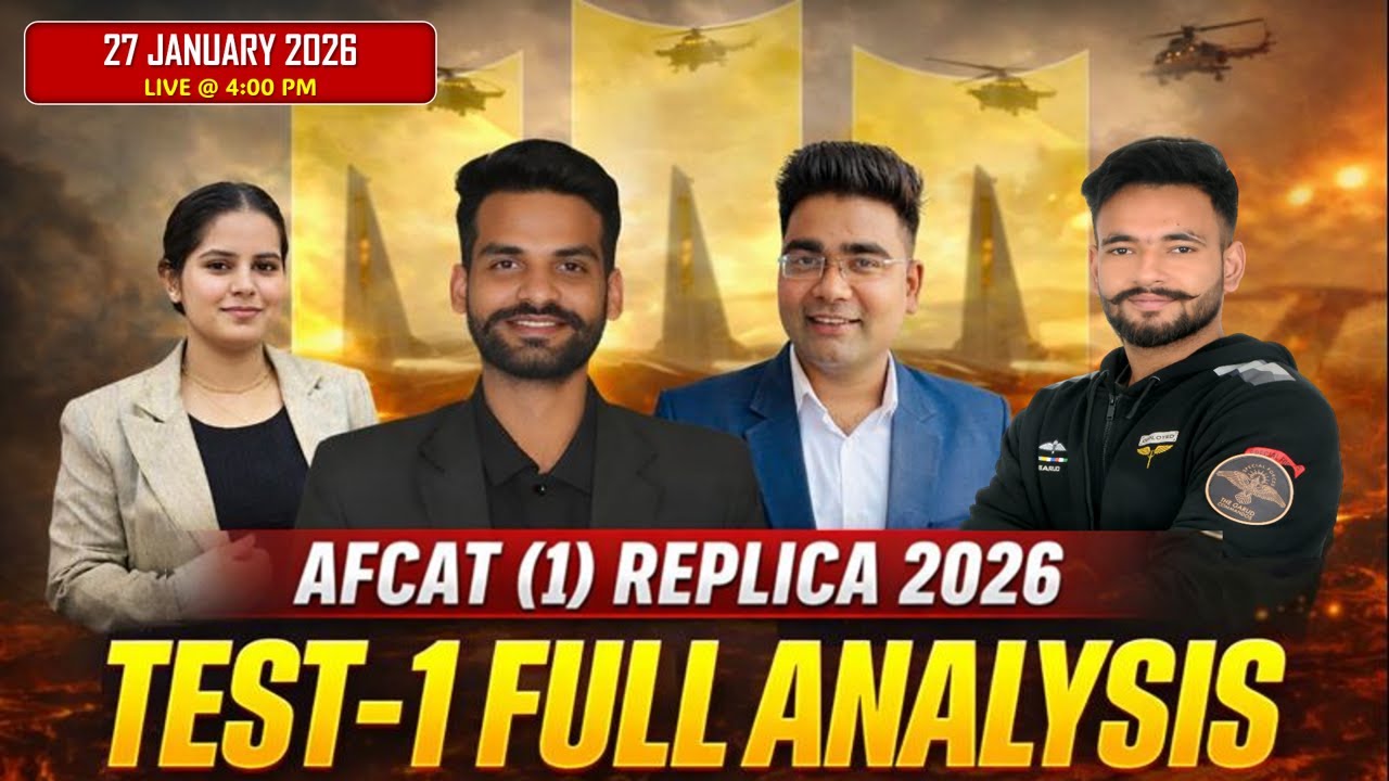 AFCAT 1 2026 Exam Analysis: Replica Test 1 🔥 Real Exam Difficulty | Score 220+ Strategy